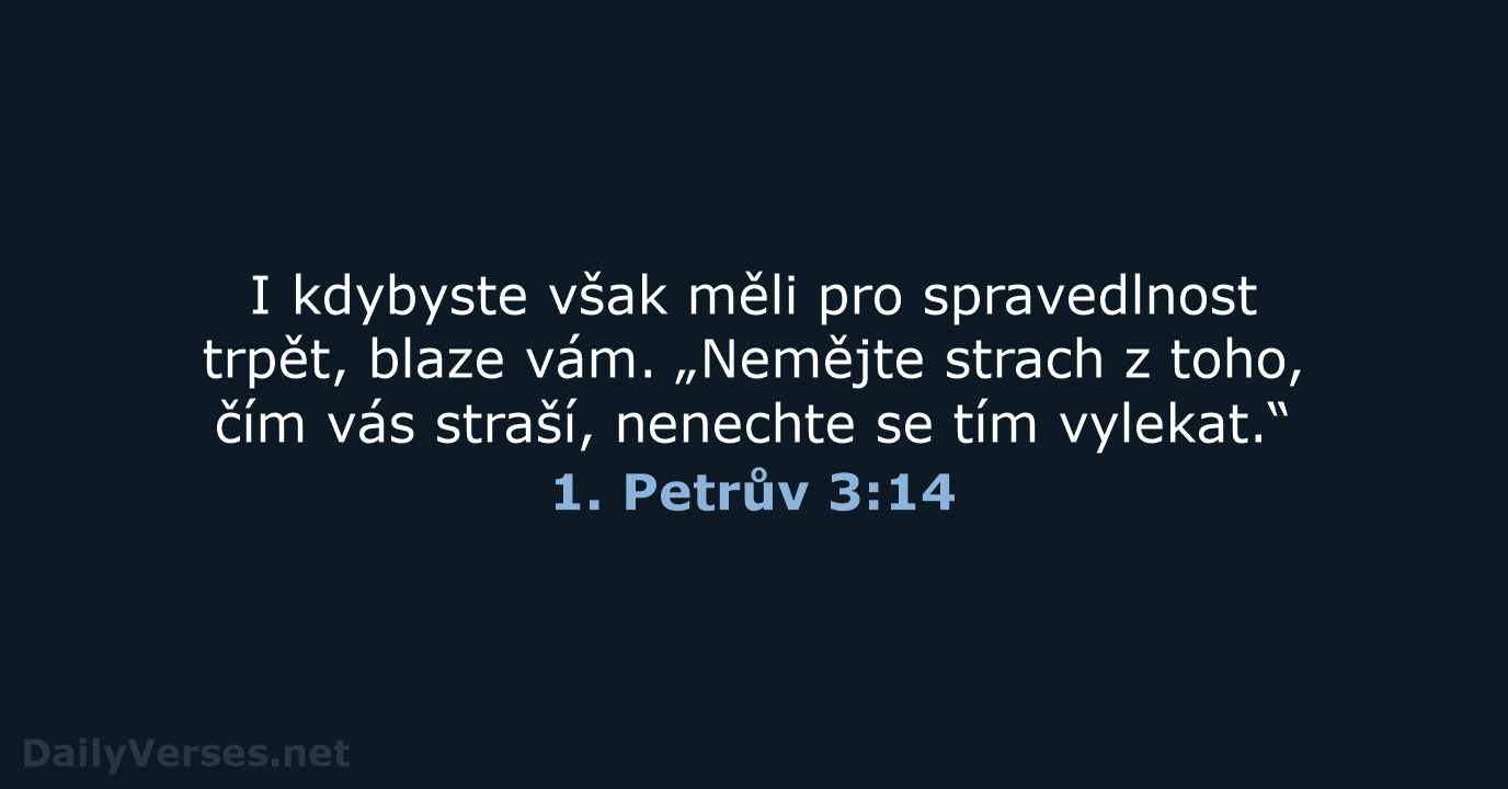 1. Petrův 3:14 - B21