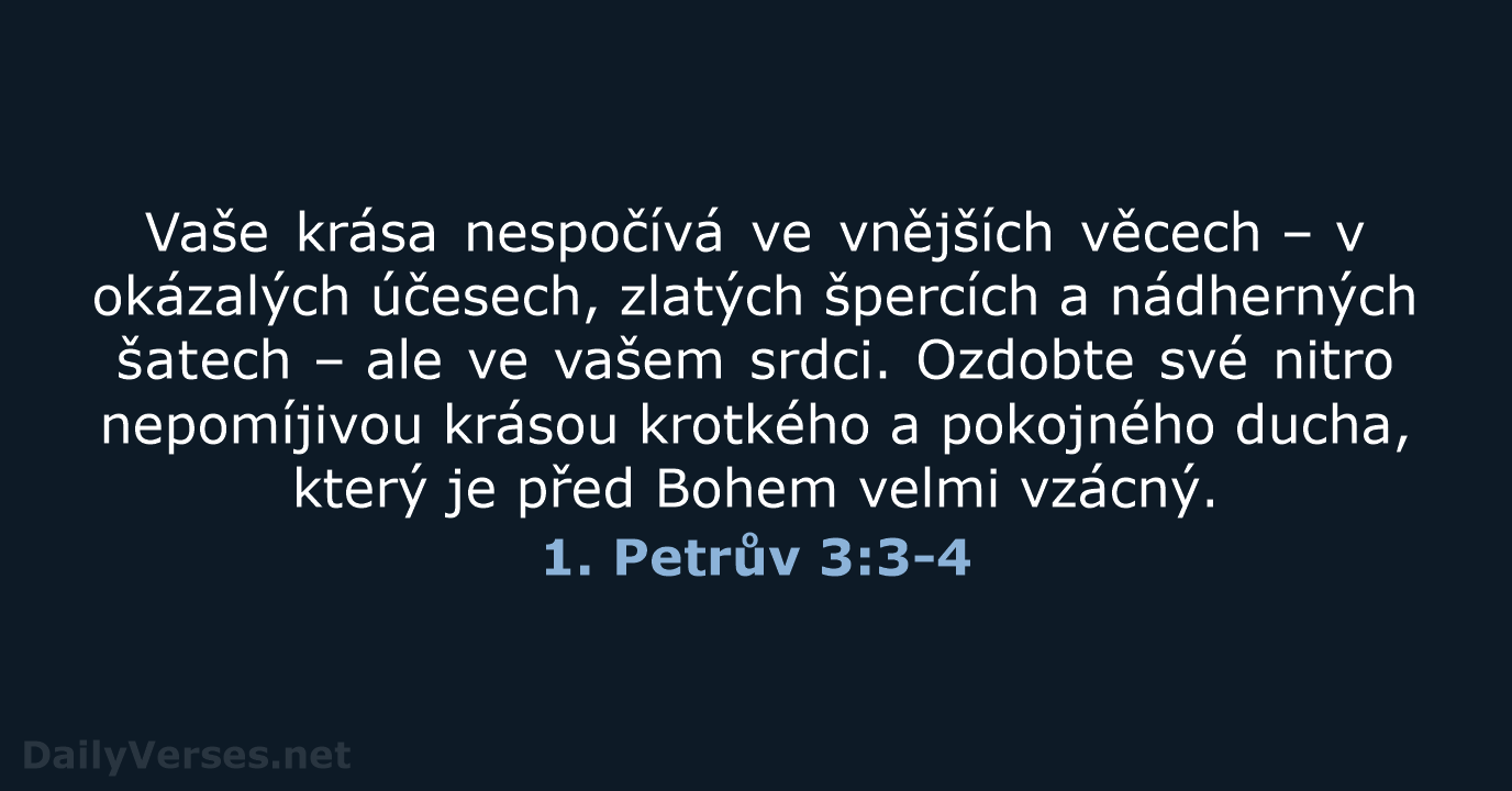 1. Petrův 3:3-4 - B21