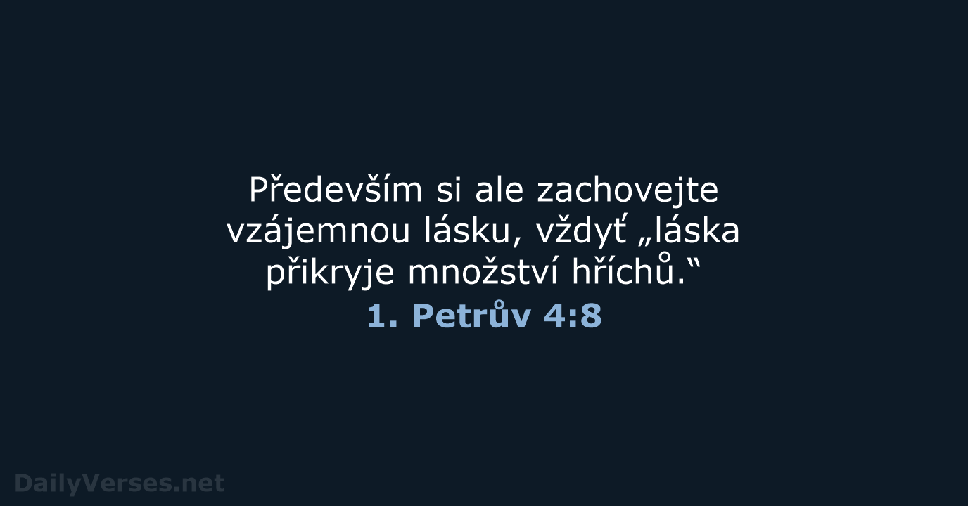 1. Petrův 4:8 - B21