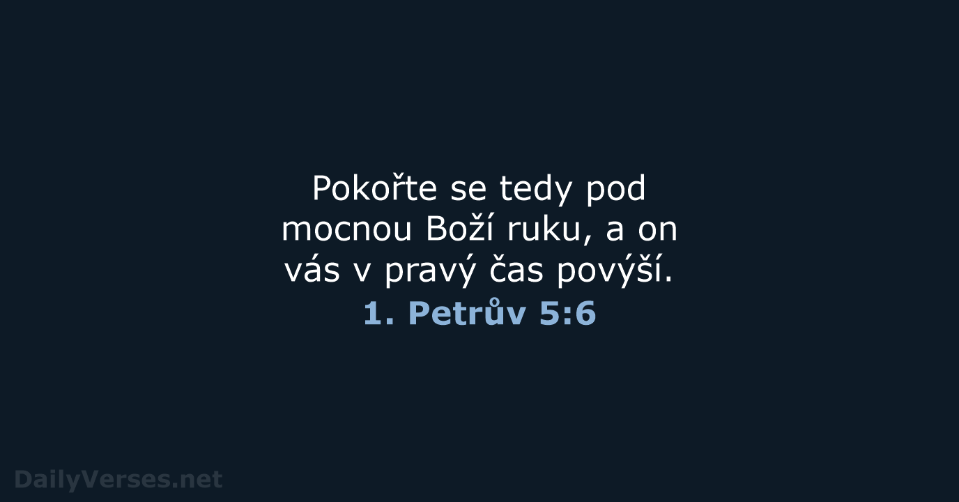 1. Petrův 5:6 - B21