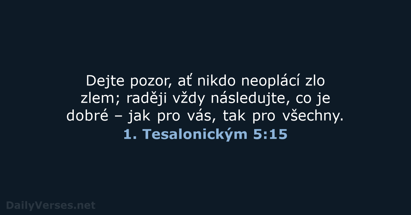 1. Tesalonickým 5:15 - B21