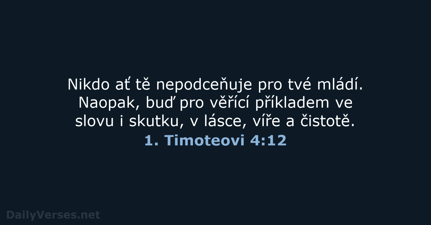 1. Timoteovi 4:12 - B21