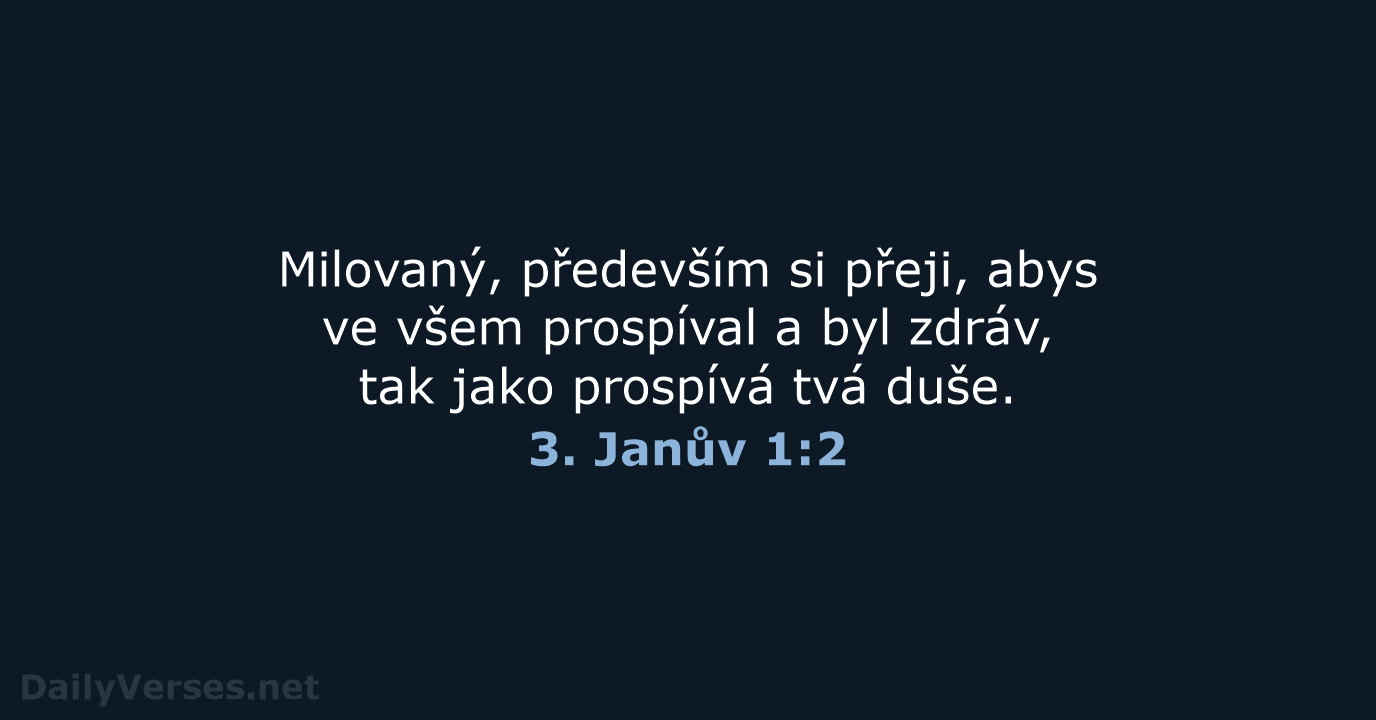 3. Janův 1:2 - B21
