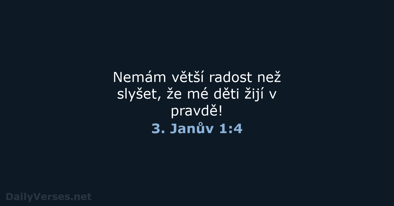 3. Janův 1:4 - B21