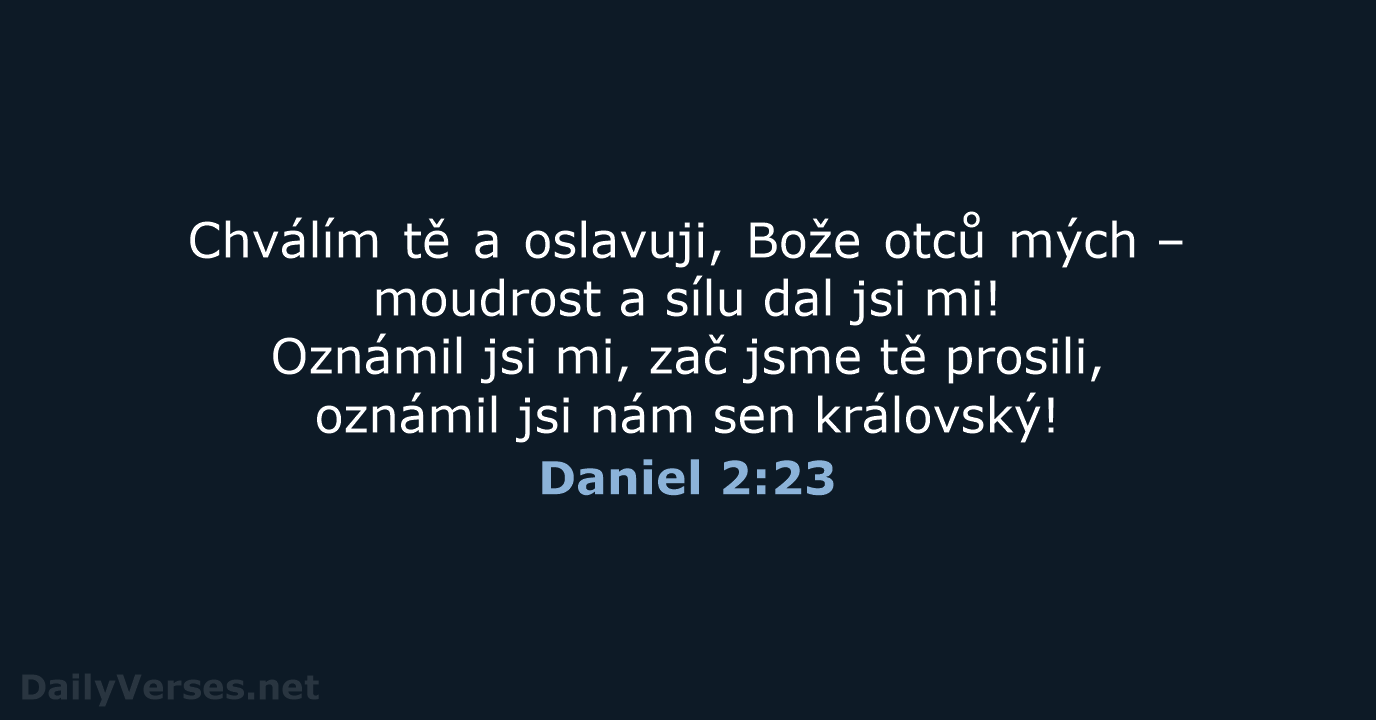 Daniel 2:23 - B21