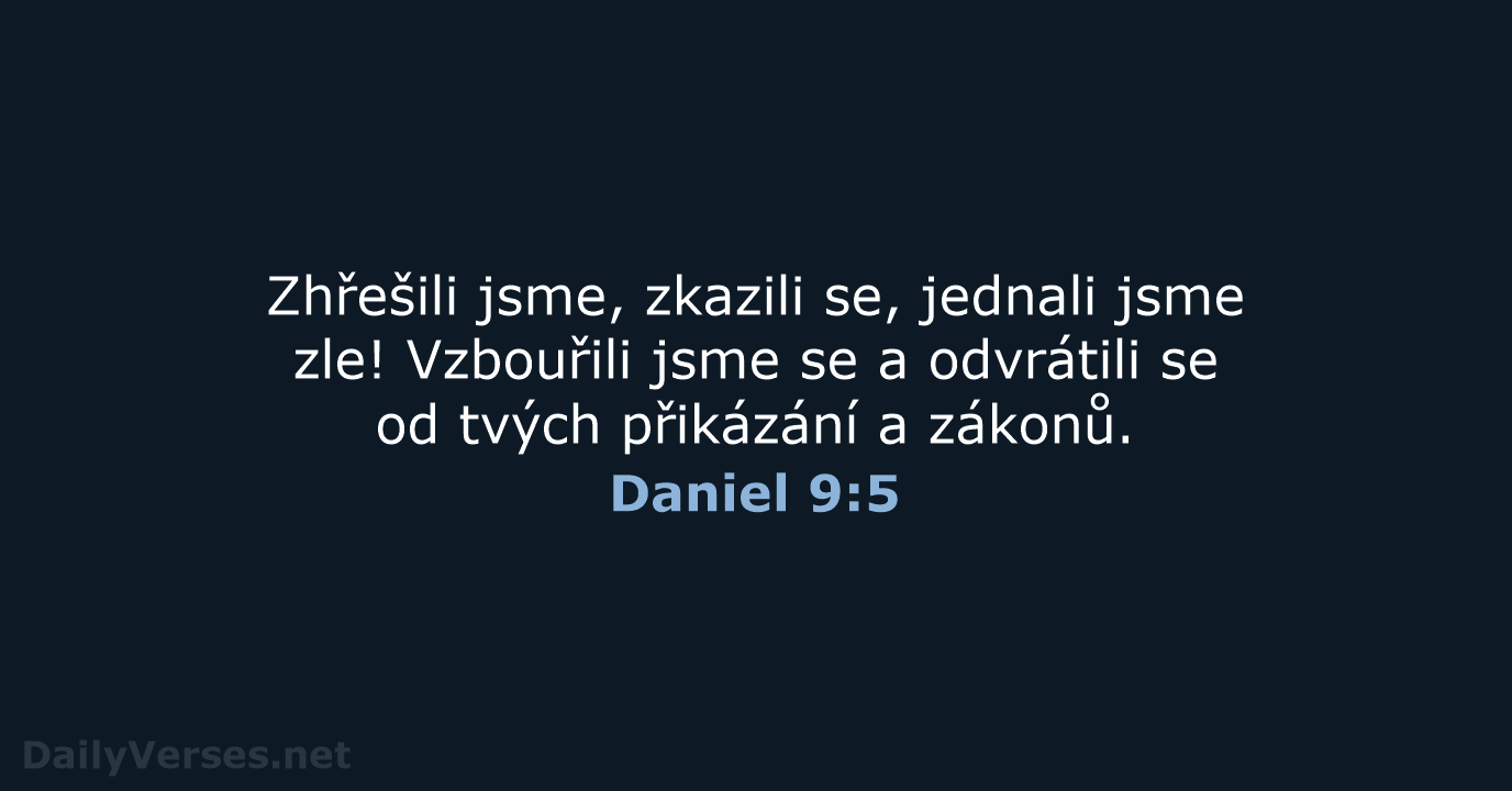 Daniel 9:5 - B21