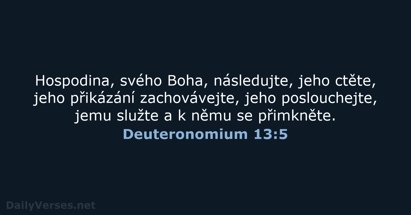 Deuteronomium 13:5 - B21