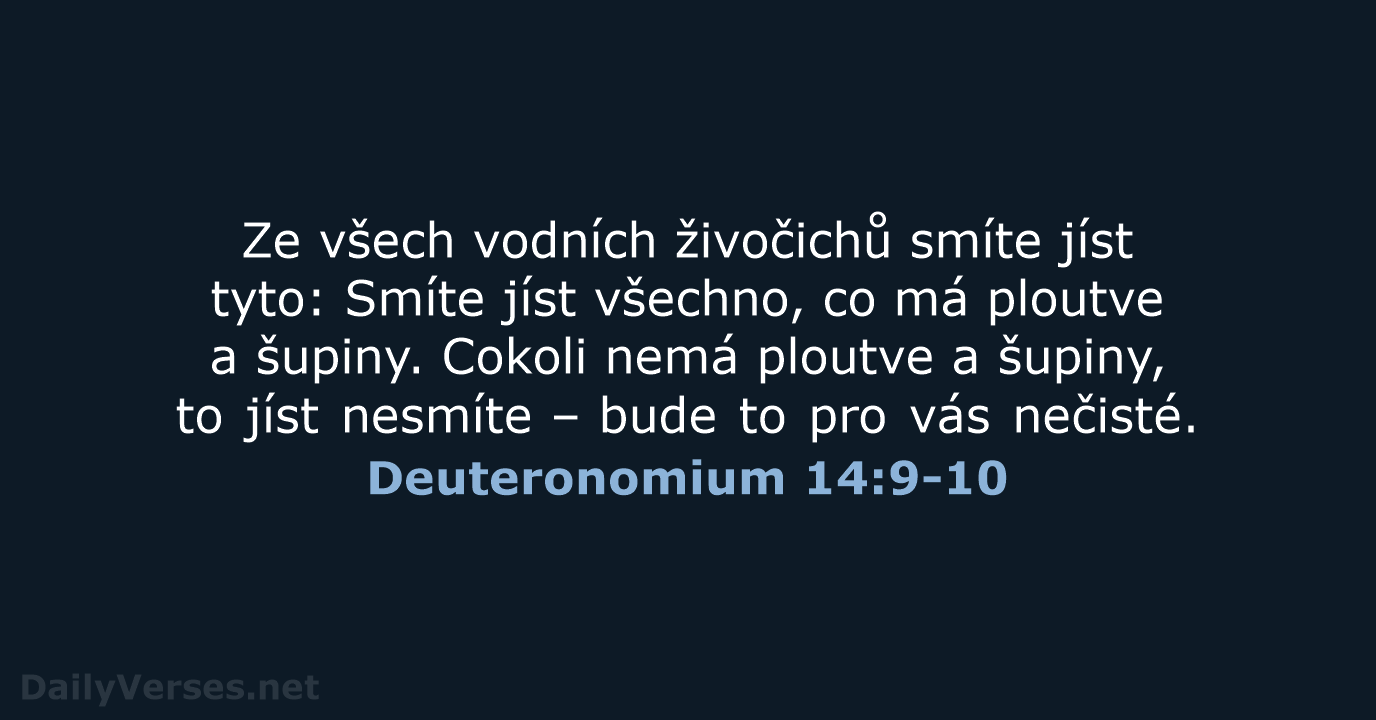 Deuteronomium 14:9-10 - B21