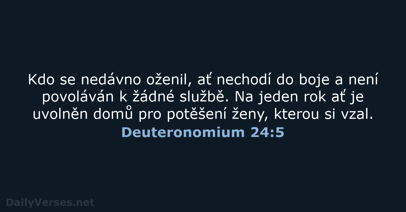 Deuteronomium 24:5 - B21