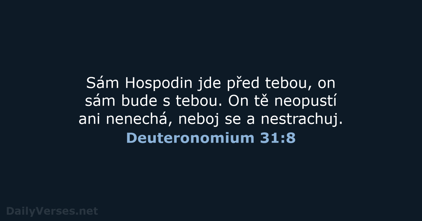 Deuteronomium 31:8 - B21