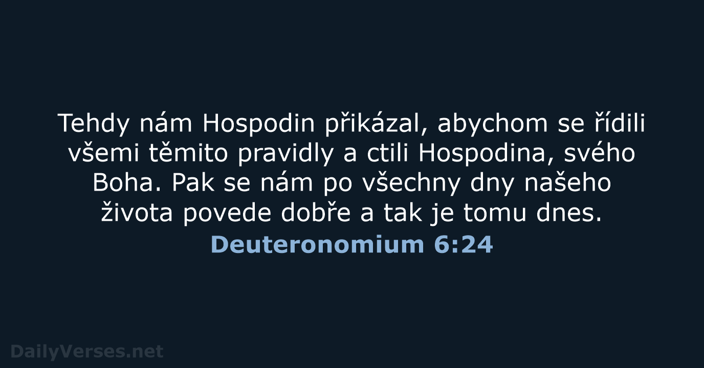 Deuteronomium 6:24 - B21