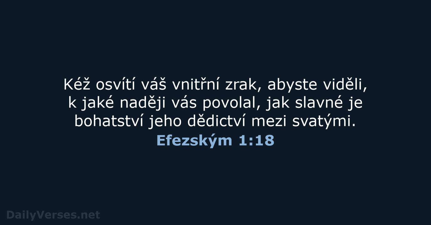 Efezským 1:18 - B21