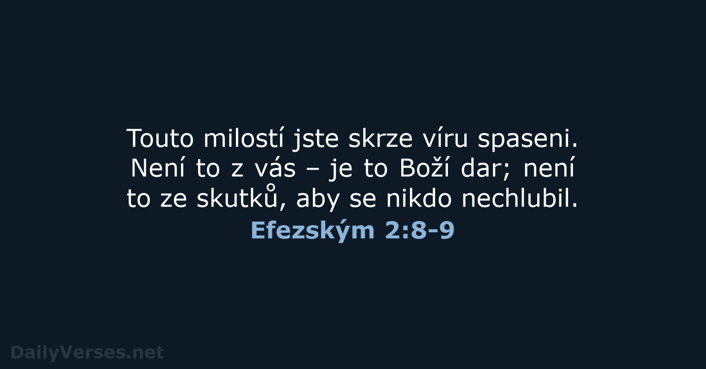 Efezským 2:8-9 - B21