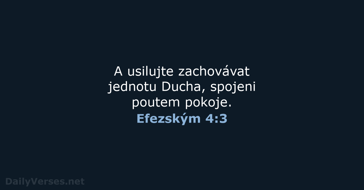 Efezským 4:3 - B21