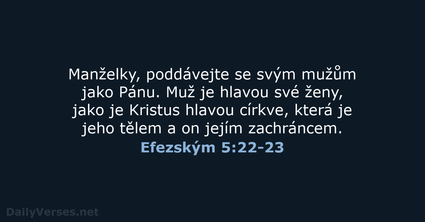 Efezským 5:22-23 - B21