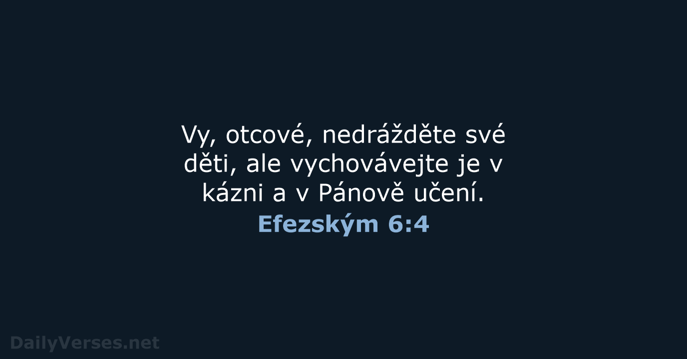 Efezským 6:4 - B21
