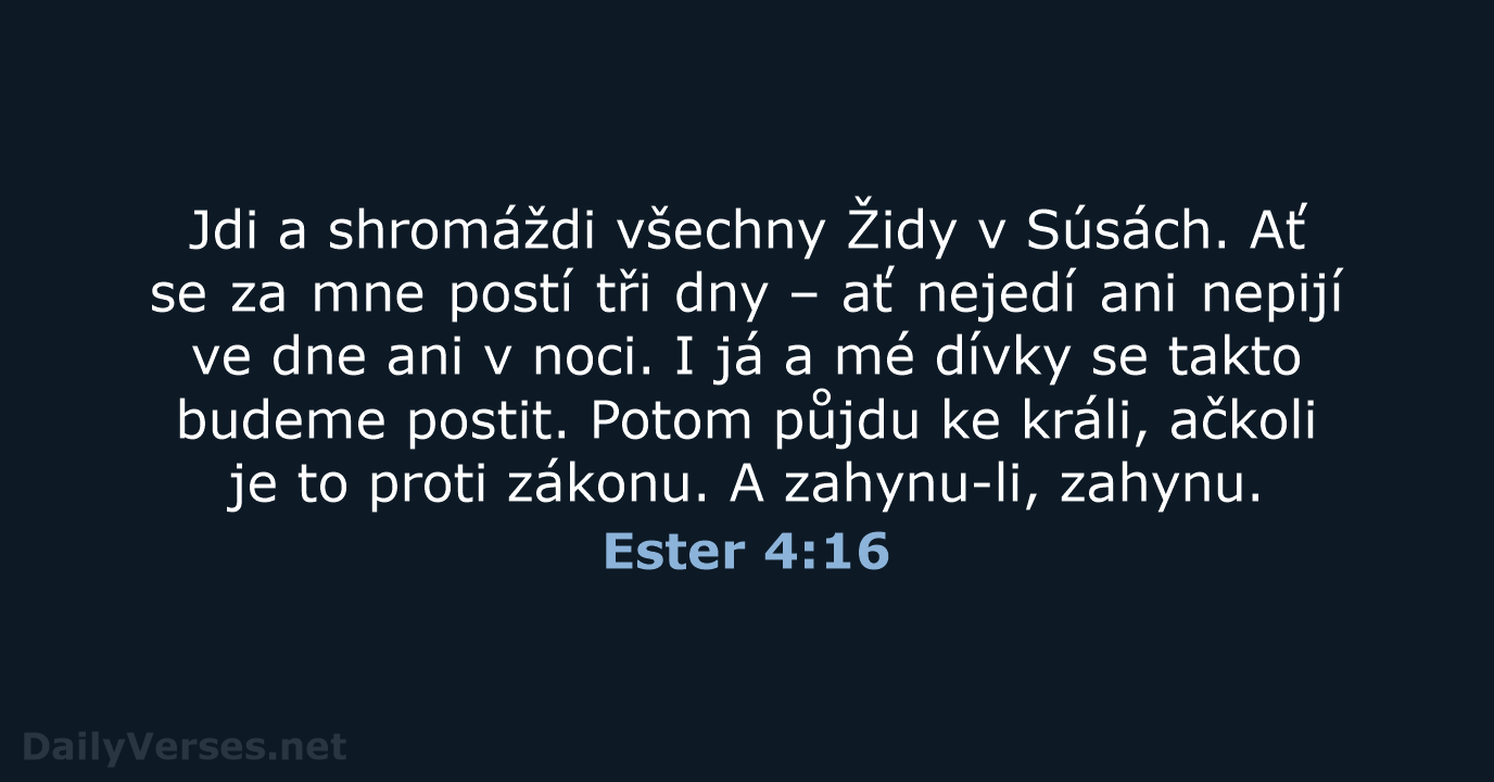 Ester 4:16 - B21