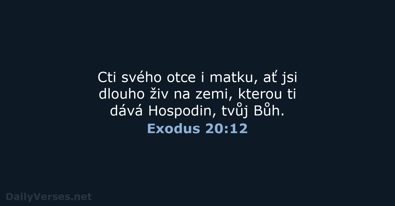 Exodus 20:12 - B21