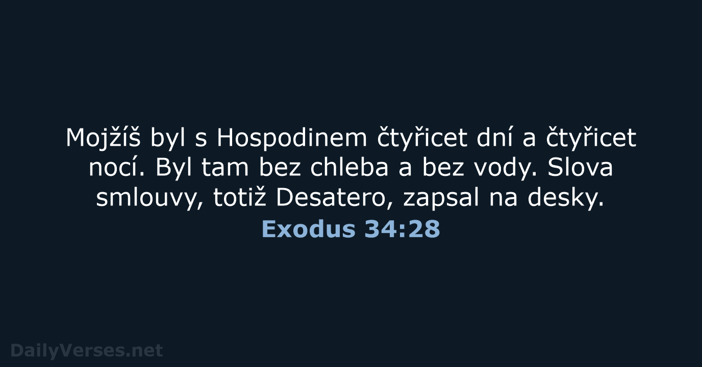 Exodus 34:28 - B21