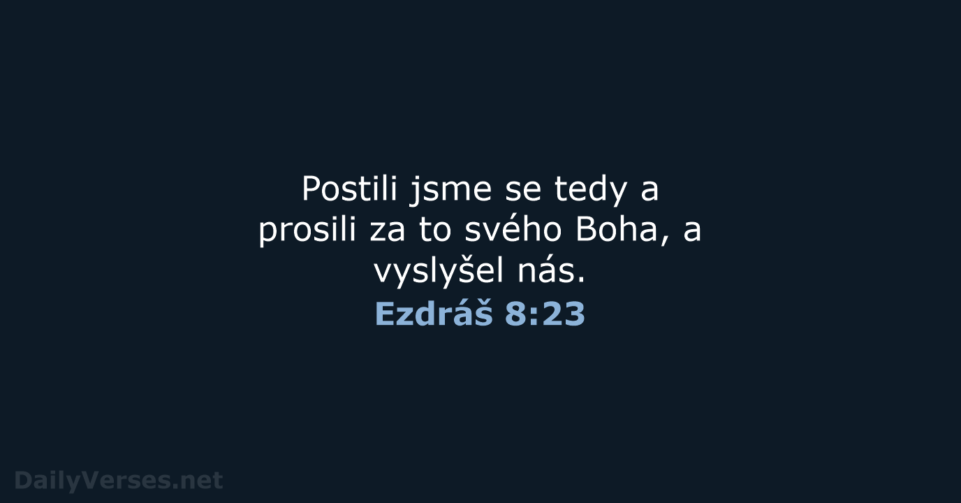 Ezdráš 8:23 - B21