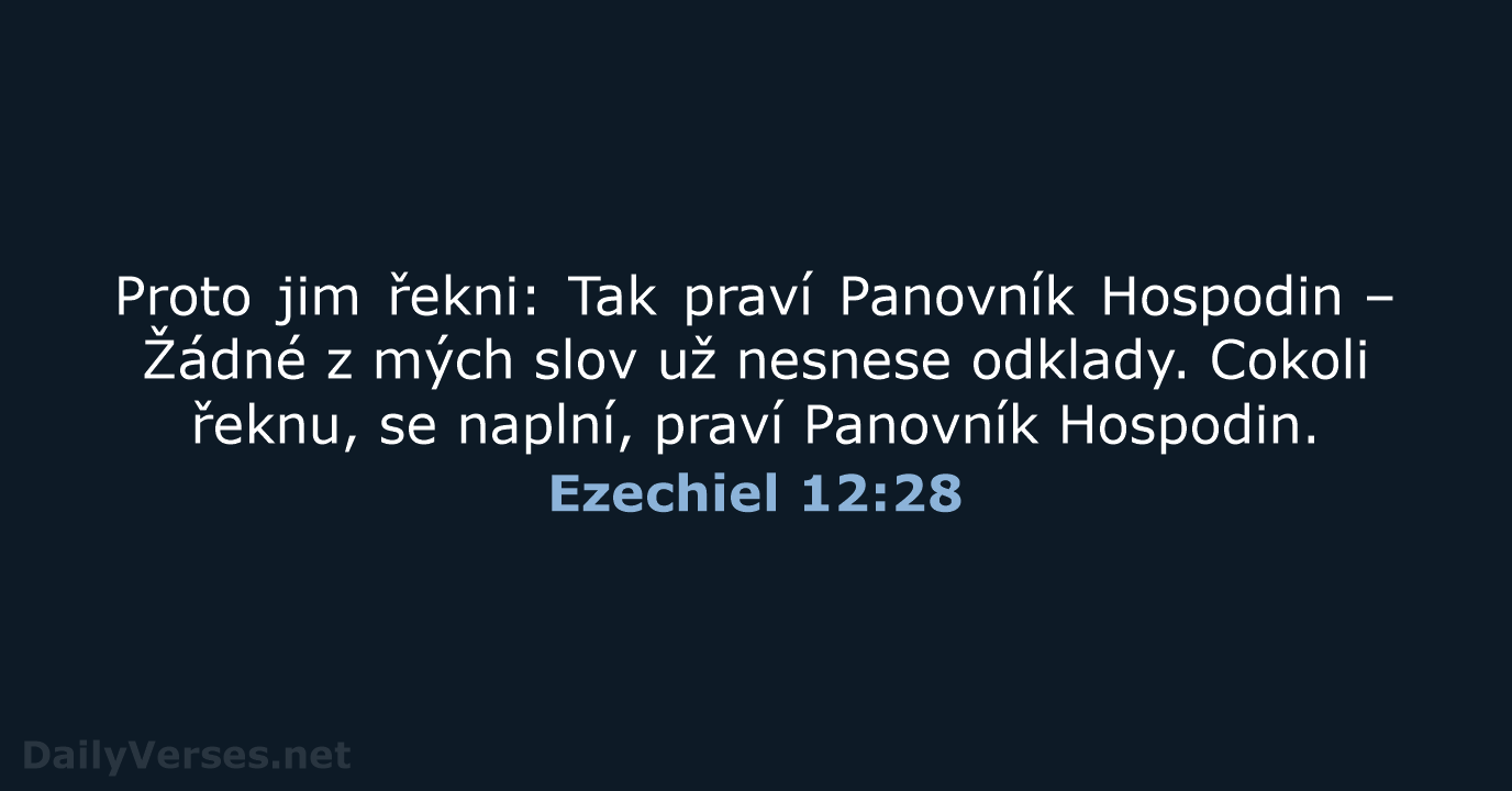 Ezechiel 12:28 - B21