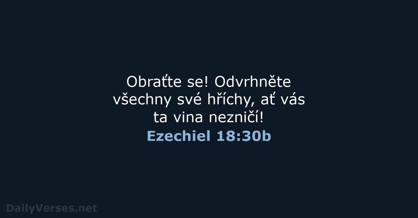 Ezechiel 18:30b - B21