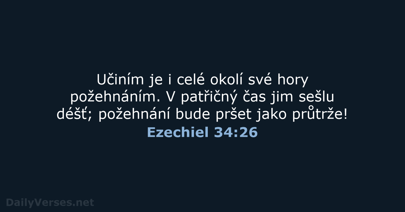Ezechiel 34:26 - B21