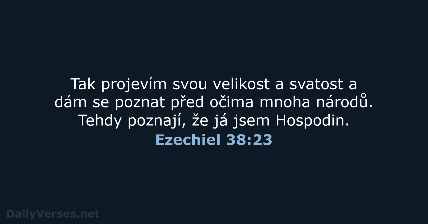 Ezechiel 38:23 - B21