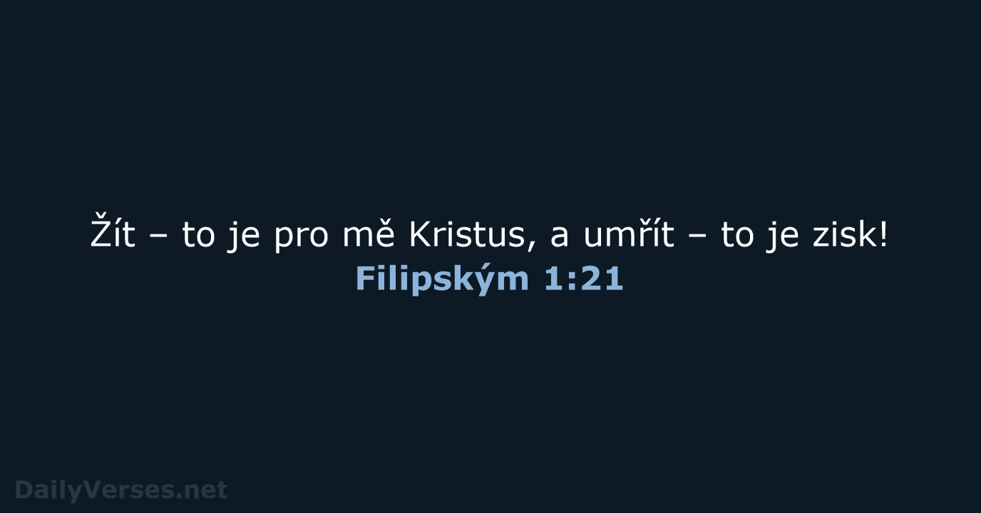 Filipským 1:21 - B21