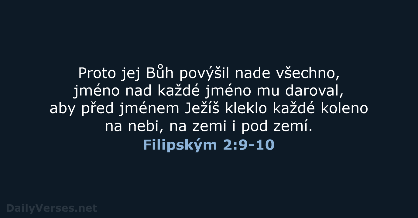 Filipským 2:9-10 - B21