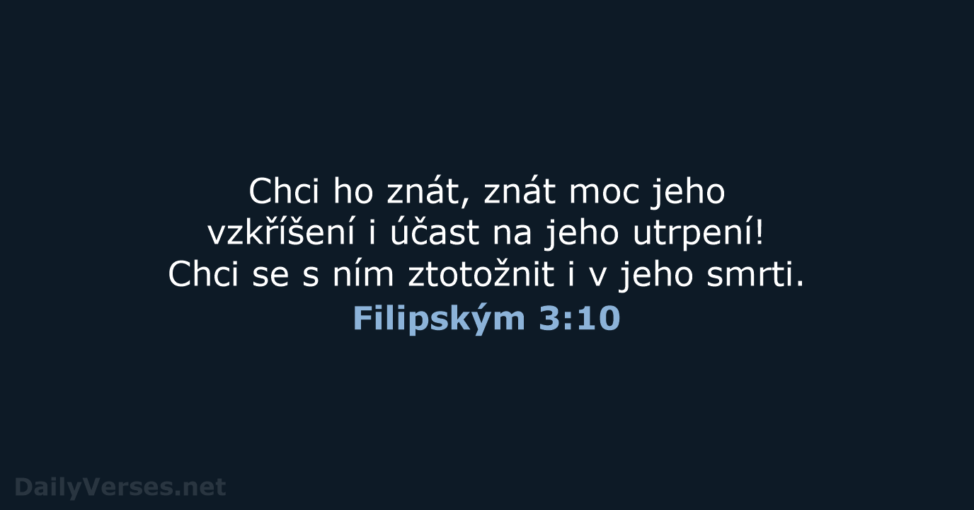 Filipským 3:10 - B21