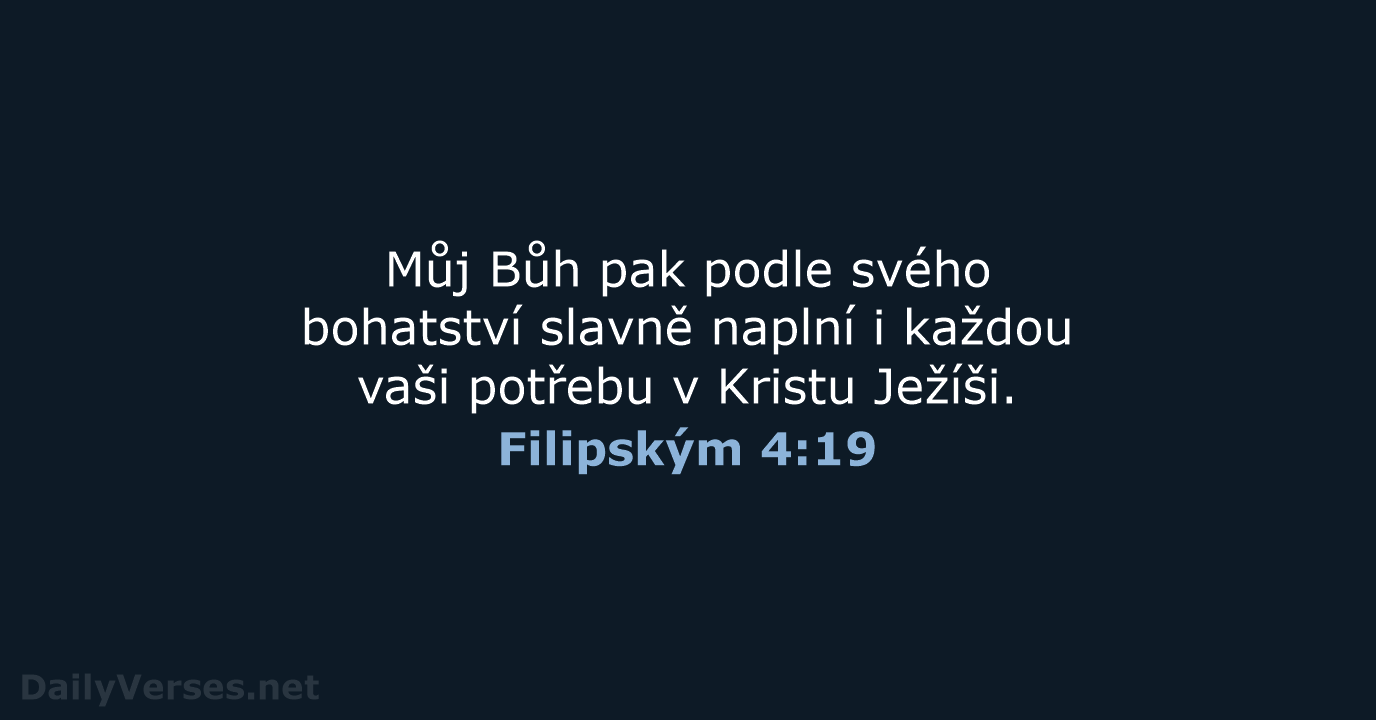 Filipským 4:19 - B21
