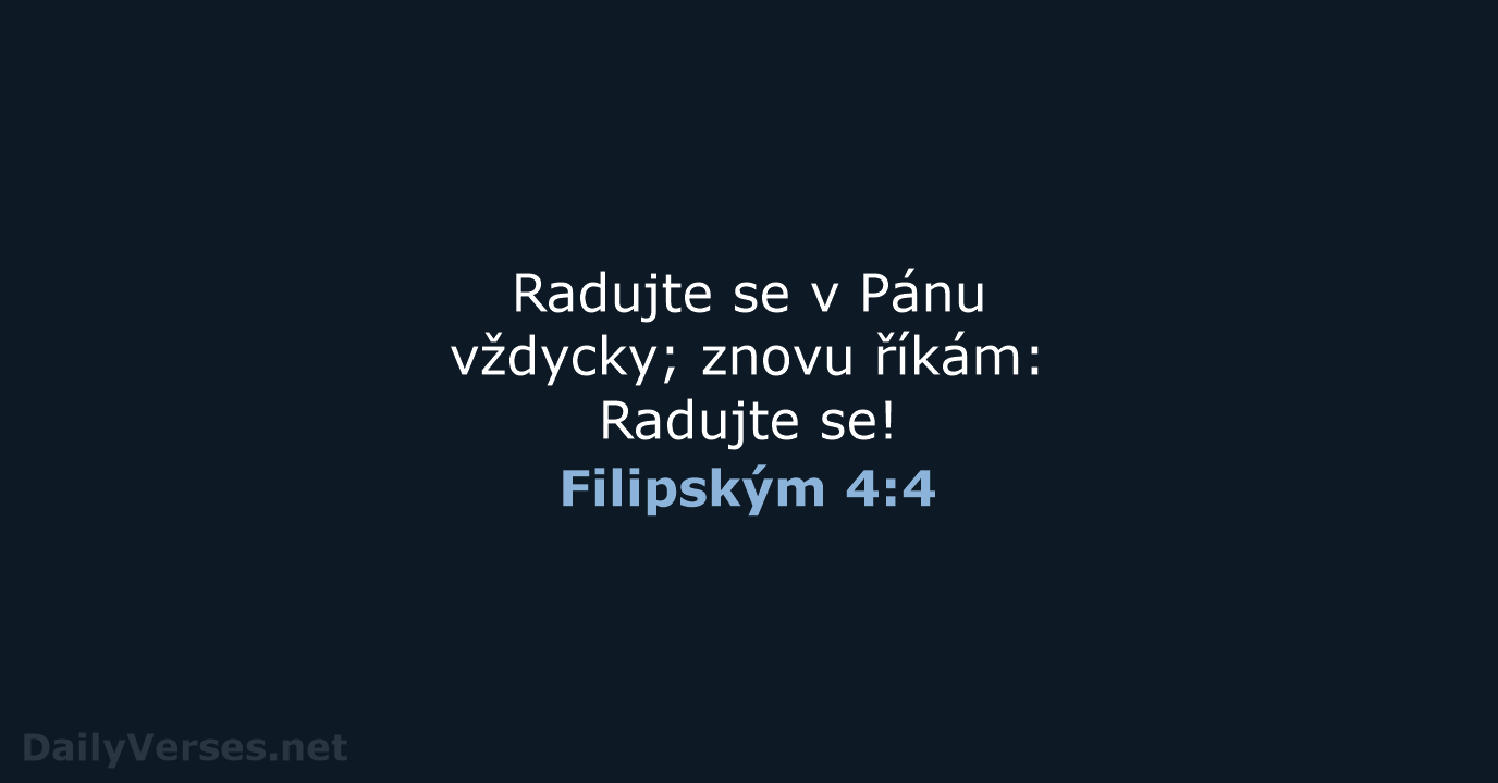 Filipským 4:4 - B21