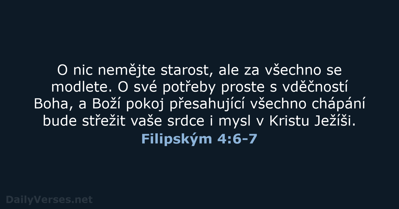 Filipským 4:6-7 - B21