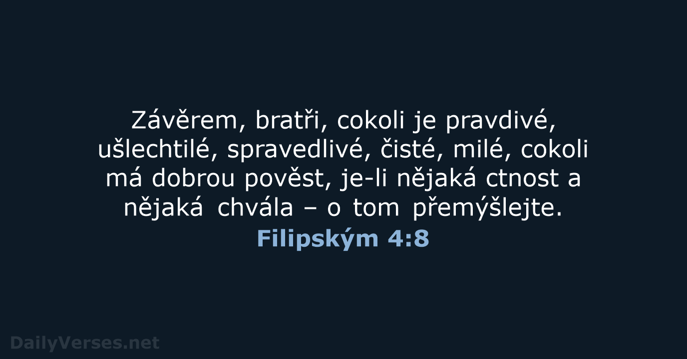 Filipským 4:8 - B21