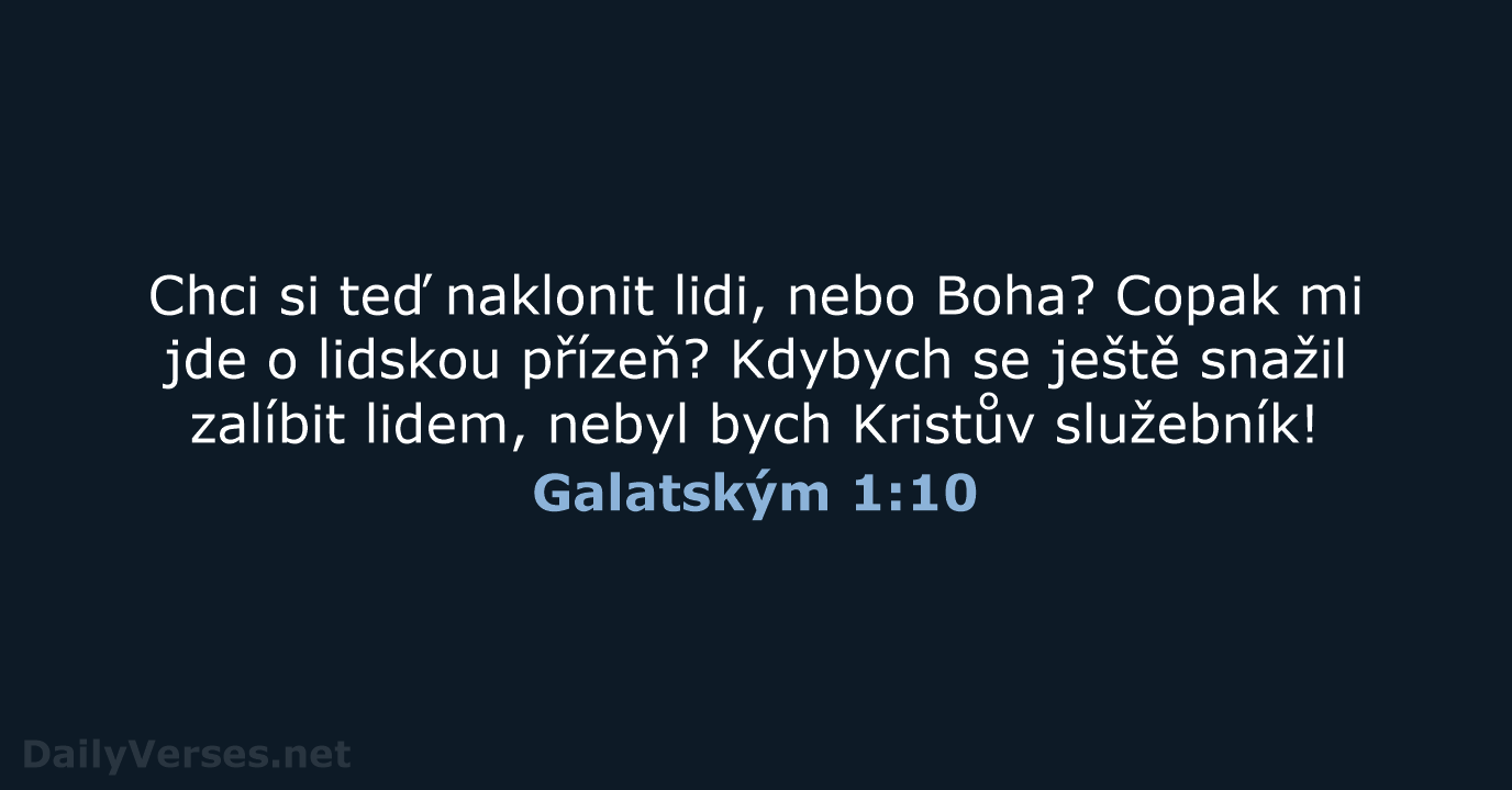 Galatským 1:10 - B21
