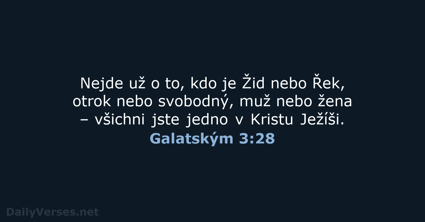 Galatským 3:28 - B21