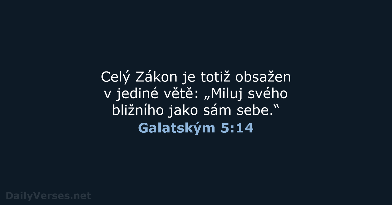 Galatským 5:14 - B21