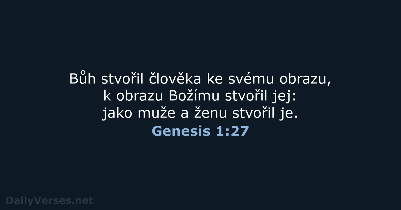 Genesis 1:27 - B21