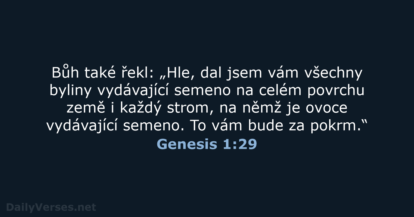 Genesis 1:29 - B21