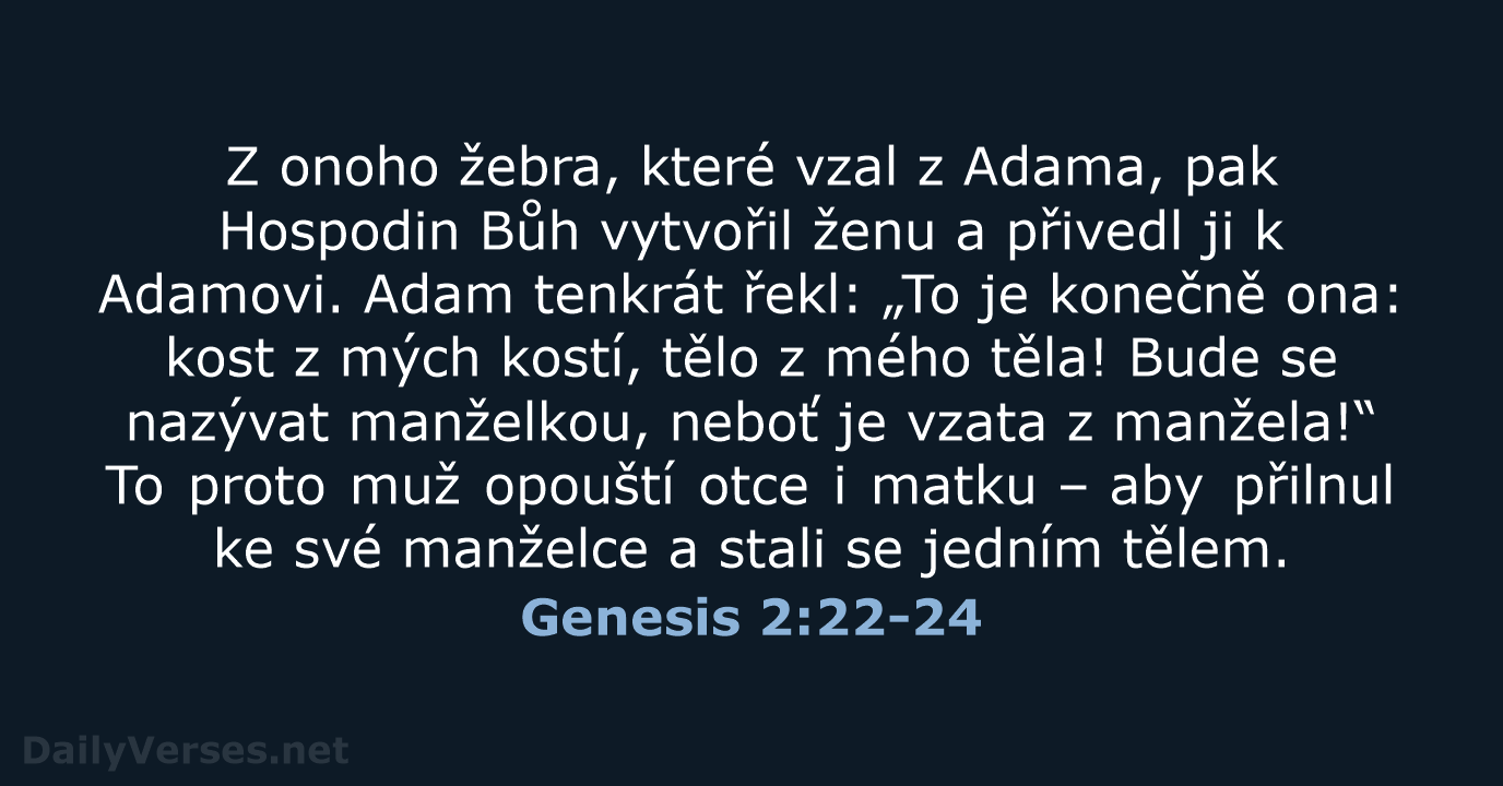 Genesis 2:22-24 - B21