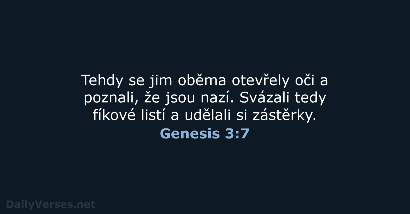 Genesis 3:7 - B21