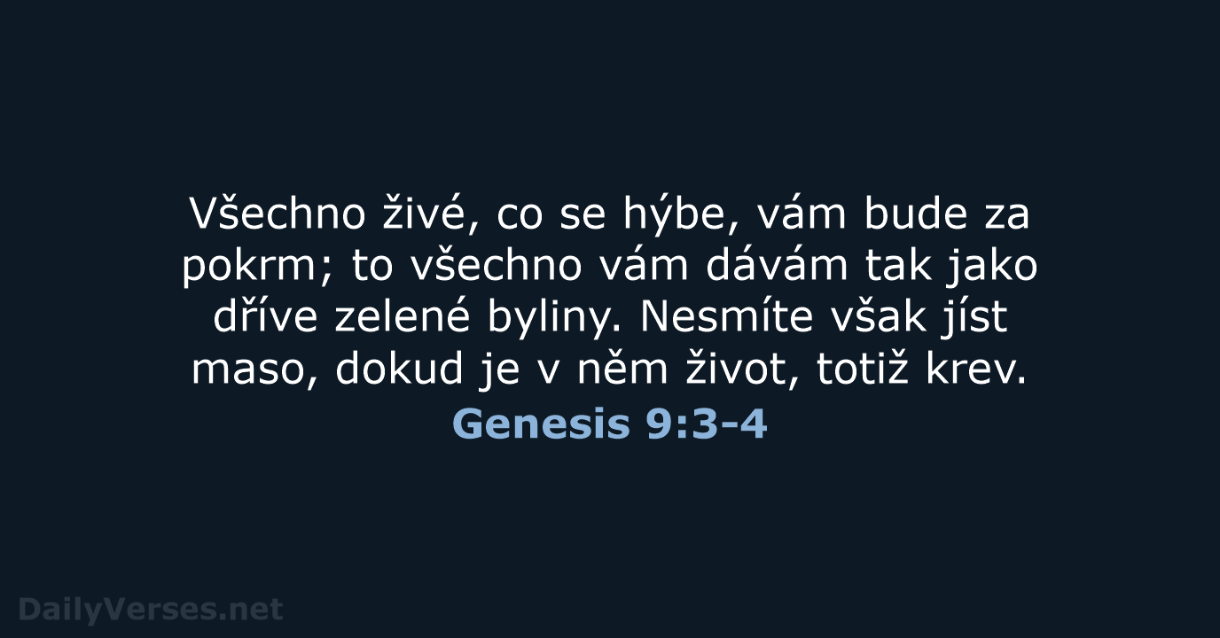 Genesis 9:3-4 - B21