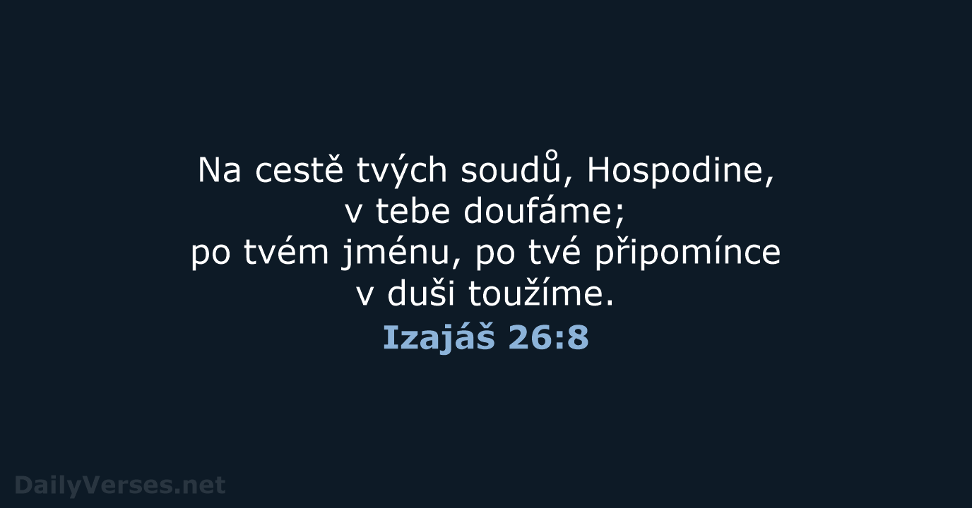 Izajáš 26:8 - B21