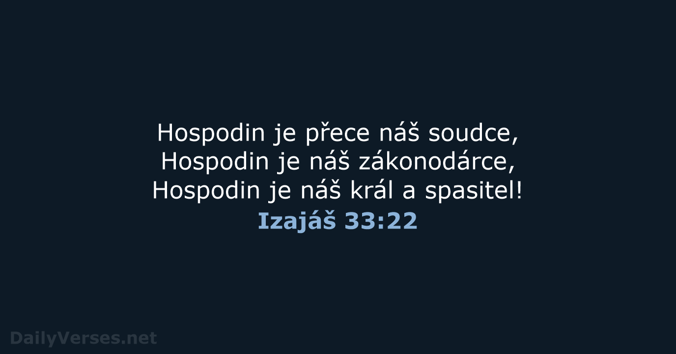 Izajáš 33:22 - B21