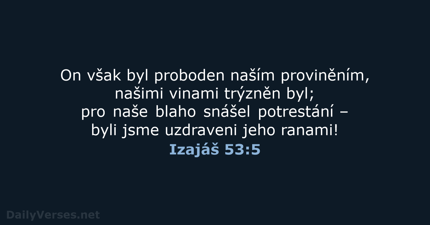 Izajáš 53:5 - B21