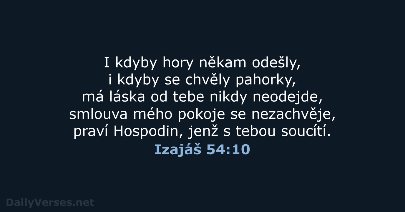 Izajáš 54:10 - B21