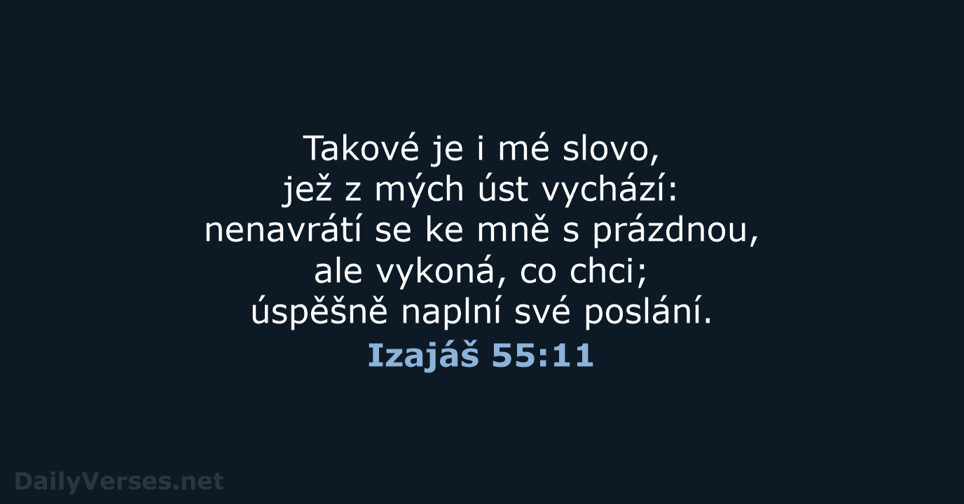Izajáš 55:11 - B21