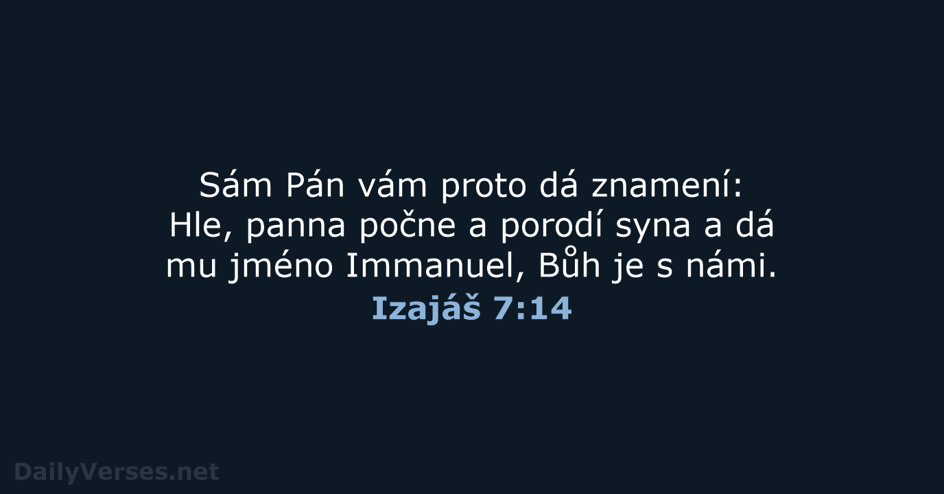 Izajáš 7:14 - B21
