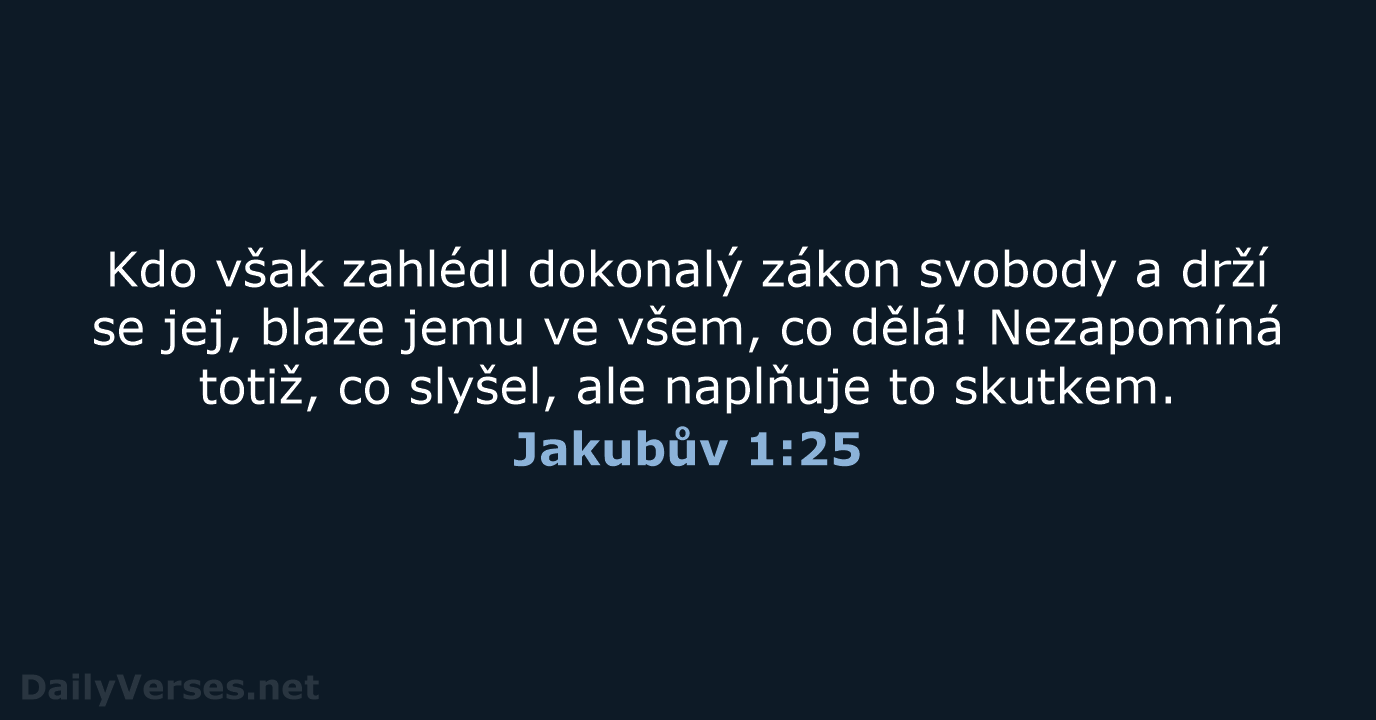 Jakubův 1:25 - B21